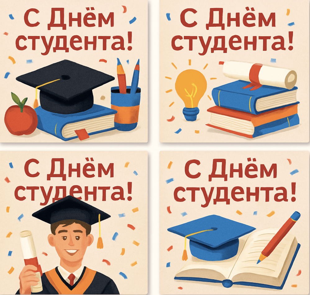 Фото День студента в 2026 году: подборка красивых открыток 5